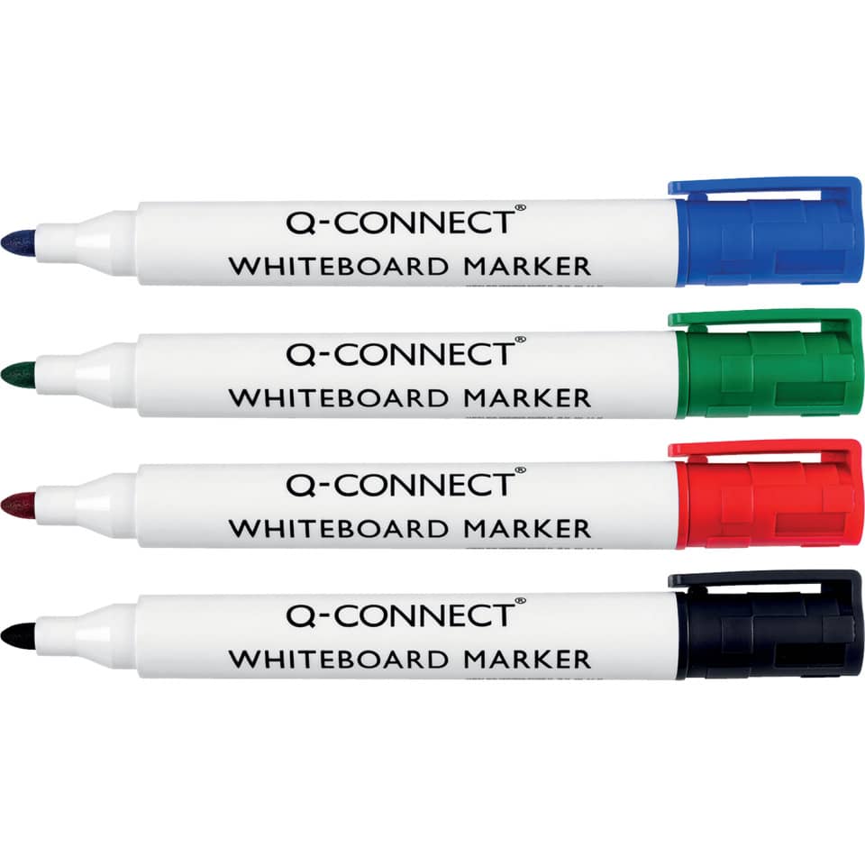 Whiteboardmarker, 2-3mm, Rundspitze, rot Q-CONNECT KF26037 Q-CONNECT KF26037 Rundspitze