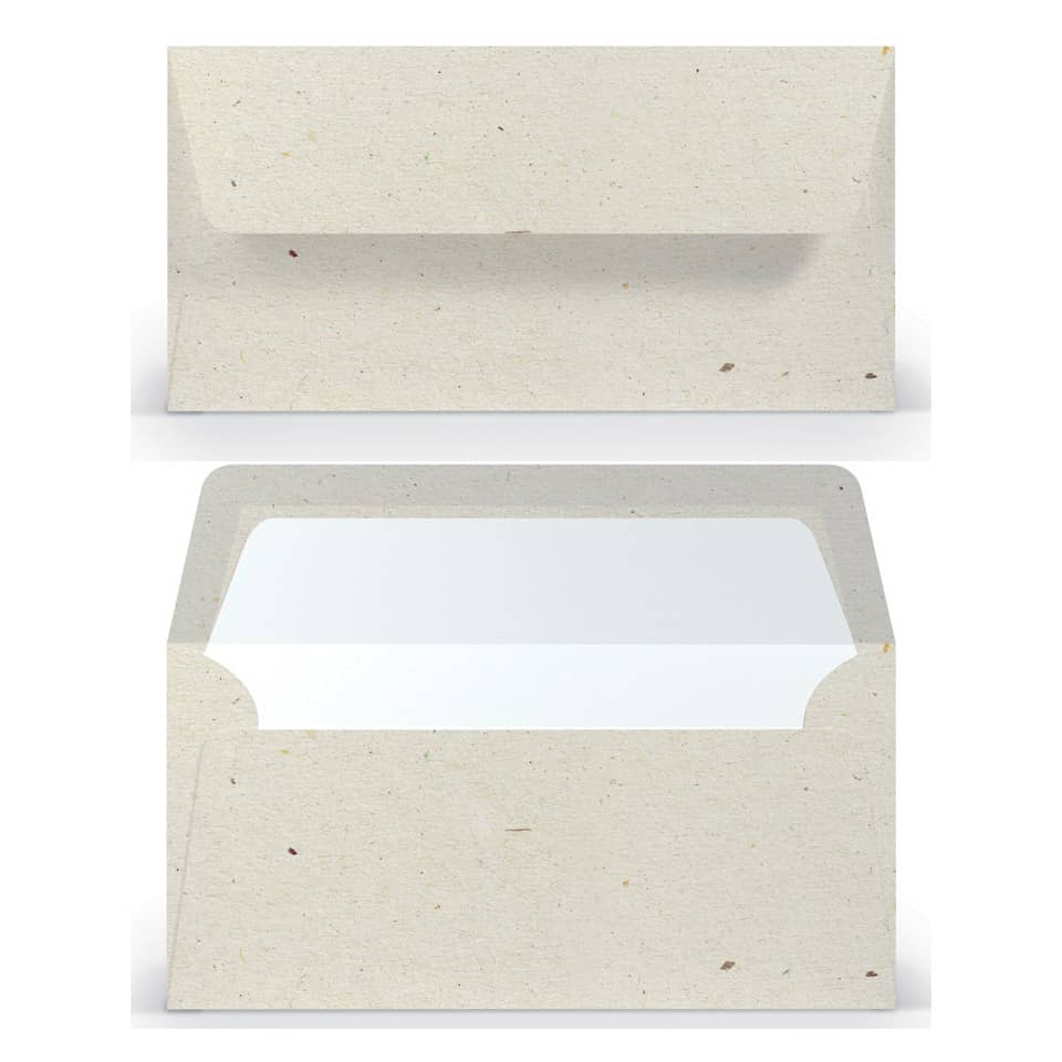 Briefumschlag Paperado, DIN lang, 100g/m², SF, nassklebend, terra vanilla RÖSSLER 164002623 RÖSSLER 164002623 DL