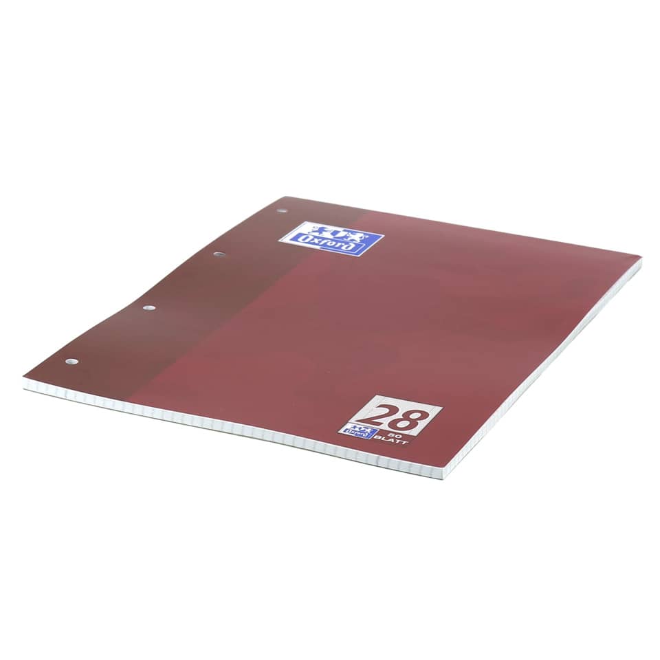 Schulblock, A4, 90g/m², 50 Blatt, Lin.28, kariert mit Rand/beidseitig OXFORD 100050353 OXFORD 100050353 90g