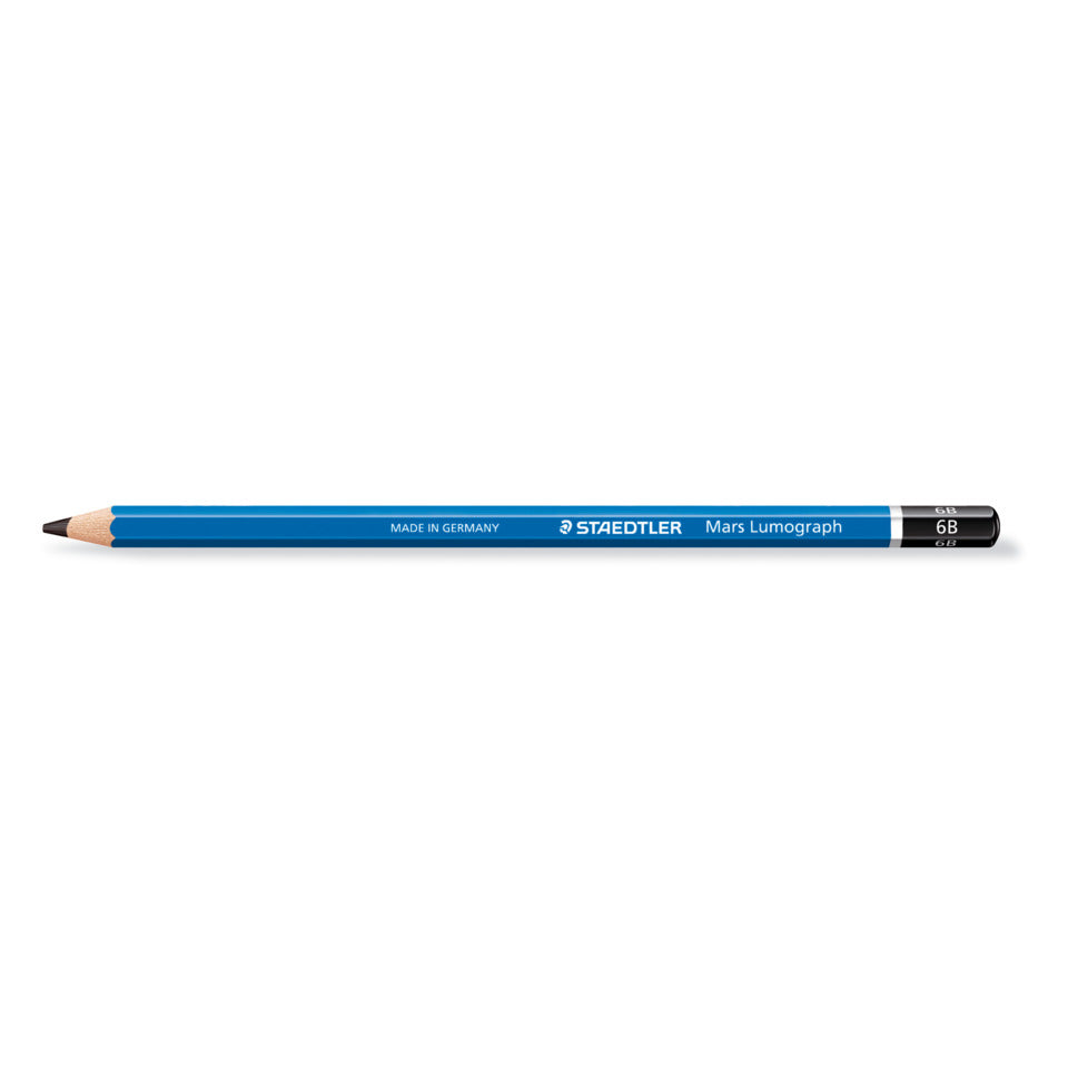 Bleistift Mars® Lumograph® 6B, blau STAEDTLER 100-6B