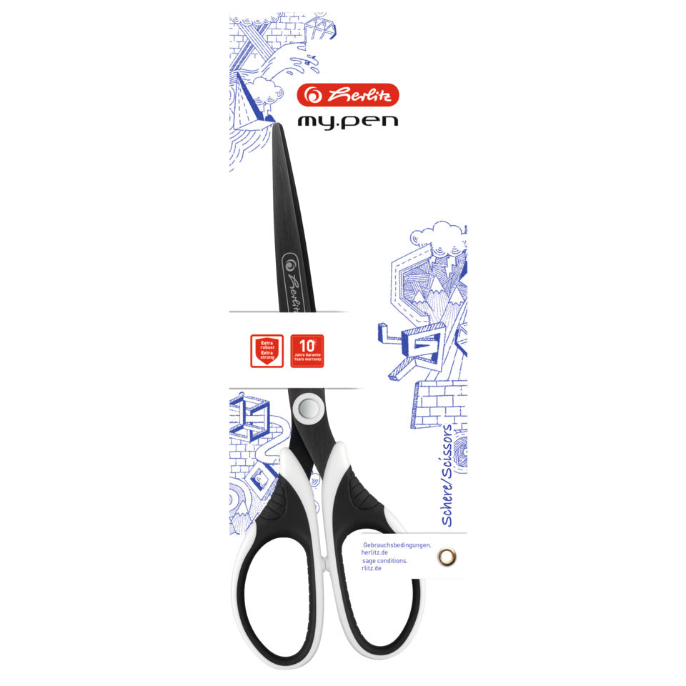 Universalschere my.pen schwarz/weiß   220mm HERLITZ 300005626 HERLITZ 300005626 50027224 220mm