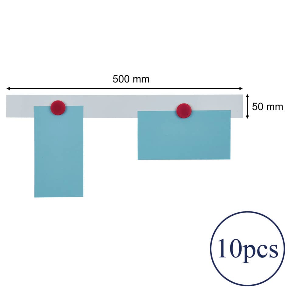 Magnetleiste selbstklebend, Kunststoff, 500 x 50 mm, weiß FRANKEN ST1350 FRANKEN ST1350 50cm
