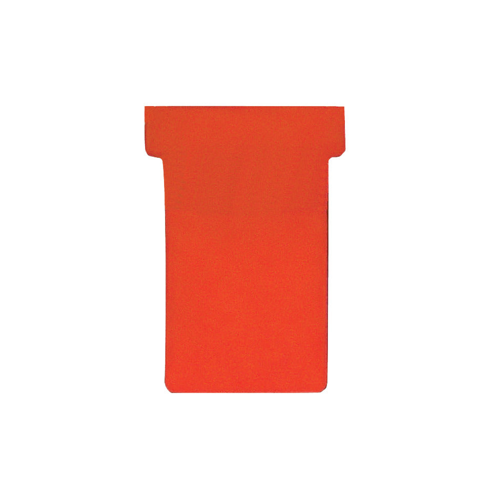 T-Karte, Größe 2, Altpapier, 48 x 84 mm, 100 Stück, rot FRANKEN TK201 FRANKEN TK201 84x48 mm