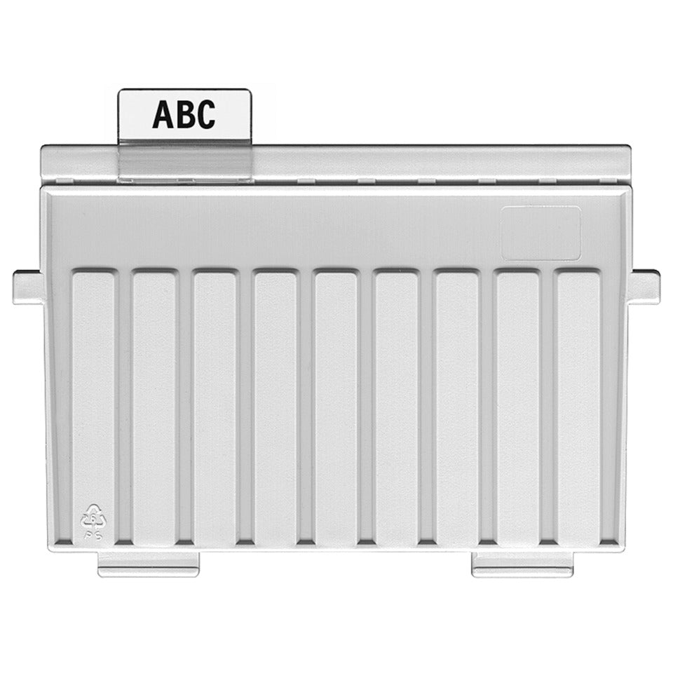 Sichtreiter für Stützplatten, verschiebbar, 34 mm breit, transparent   10 Stück HAN 9001D HAN 9001 10ST f,9024+9025+9026