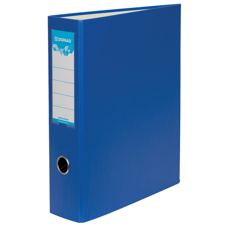 Bankordner, A4, 7,5cm, PP, blau DONAU 3972001-10 DONAU 3972001-10 Doppelmechanik
