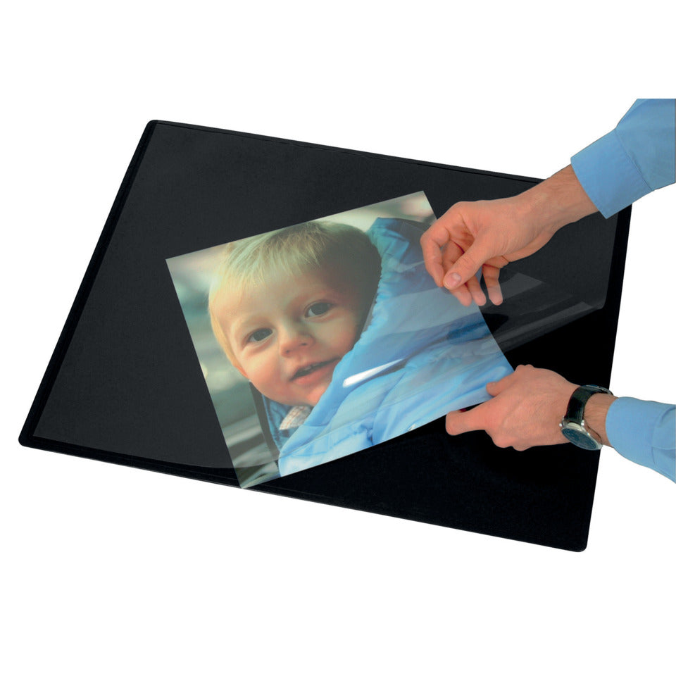 Schreibunterlage, 63x50cm, schwarz Q-CONNECT KF26798 Q-CONNECT KF26798 PP inkl.Folie
