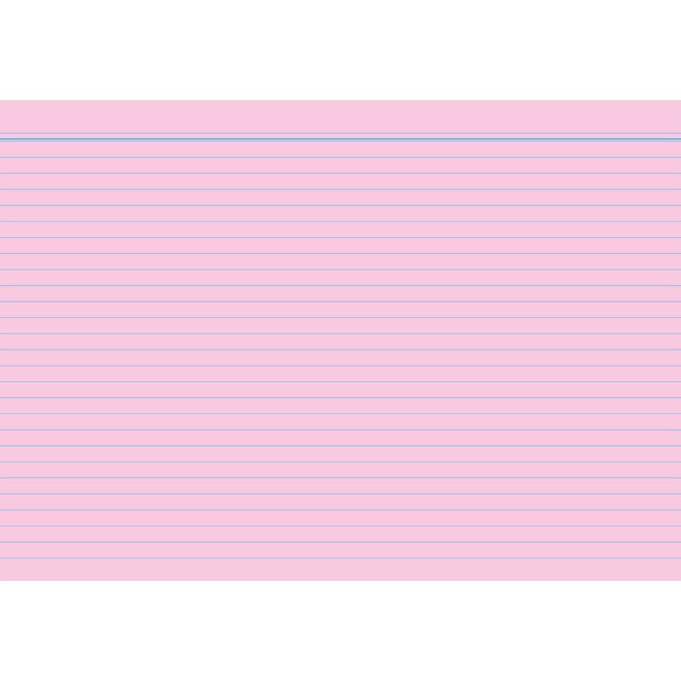 Karteikarte, A7, 170g/m², liniert, 100 Stück, rosa RNK 115073 RNK 115073 liniert