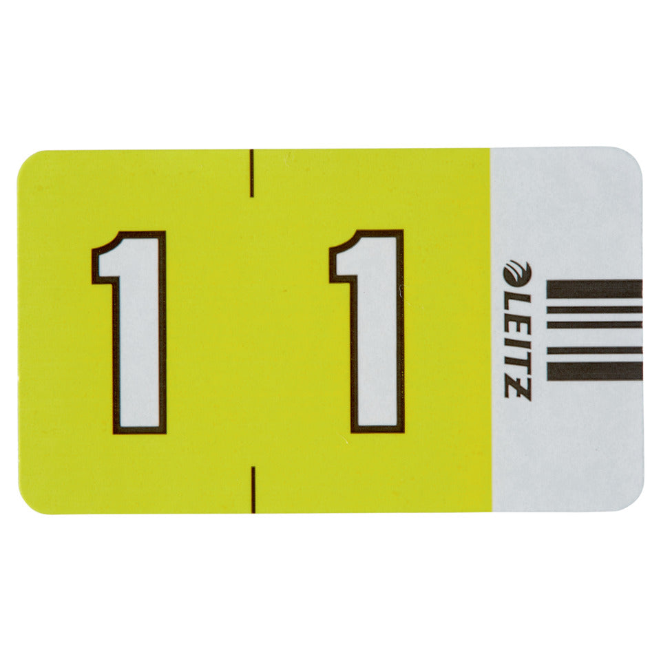 Ziffernsignal Orgacolor® 1, 100 Stück, gelb LEITZ 6601-00-00