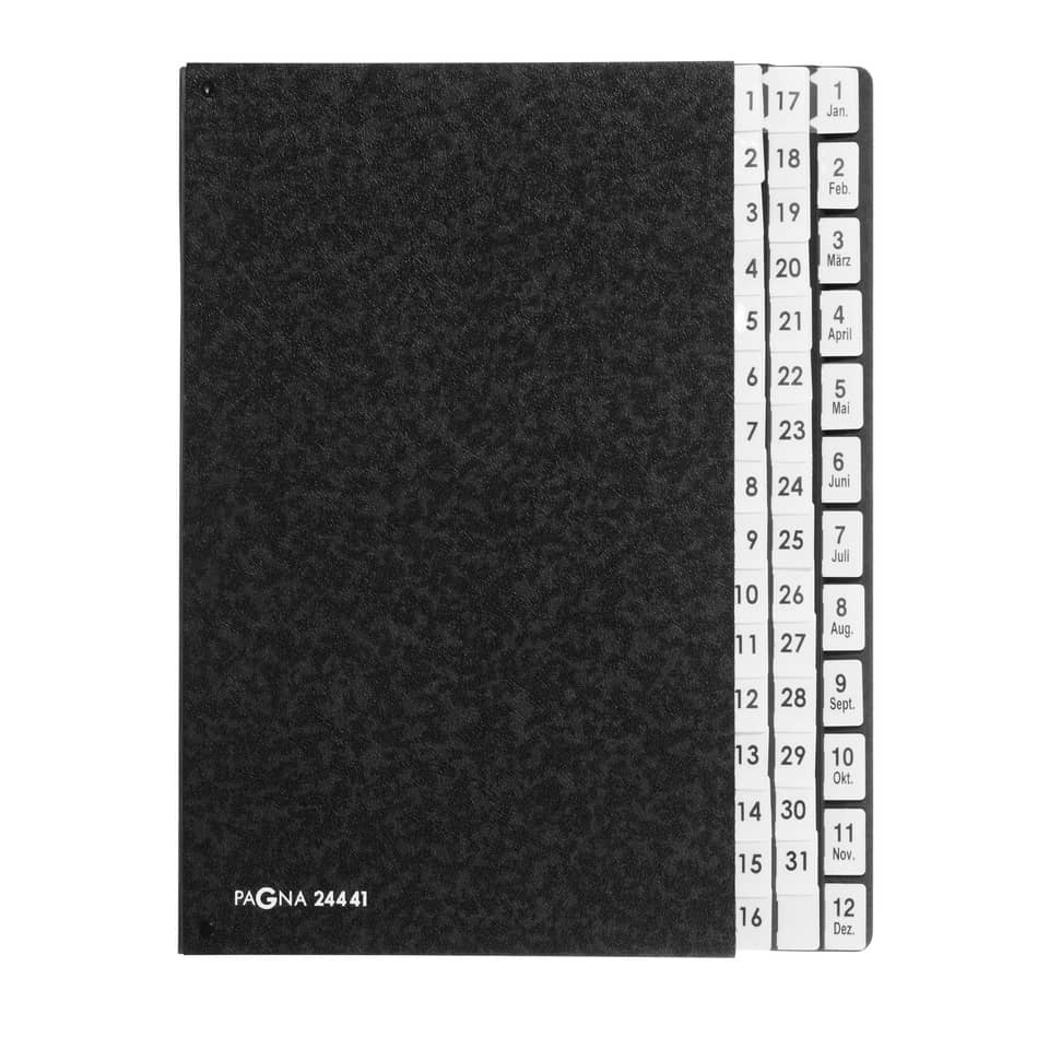 Pultordner Classic, 44-teilig, schwarz PAGNA 24441-04