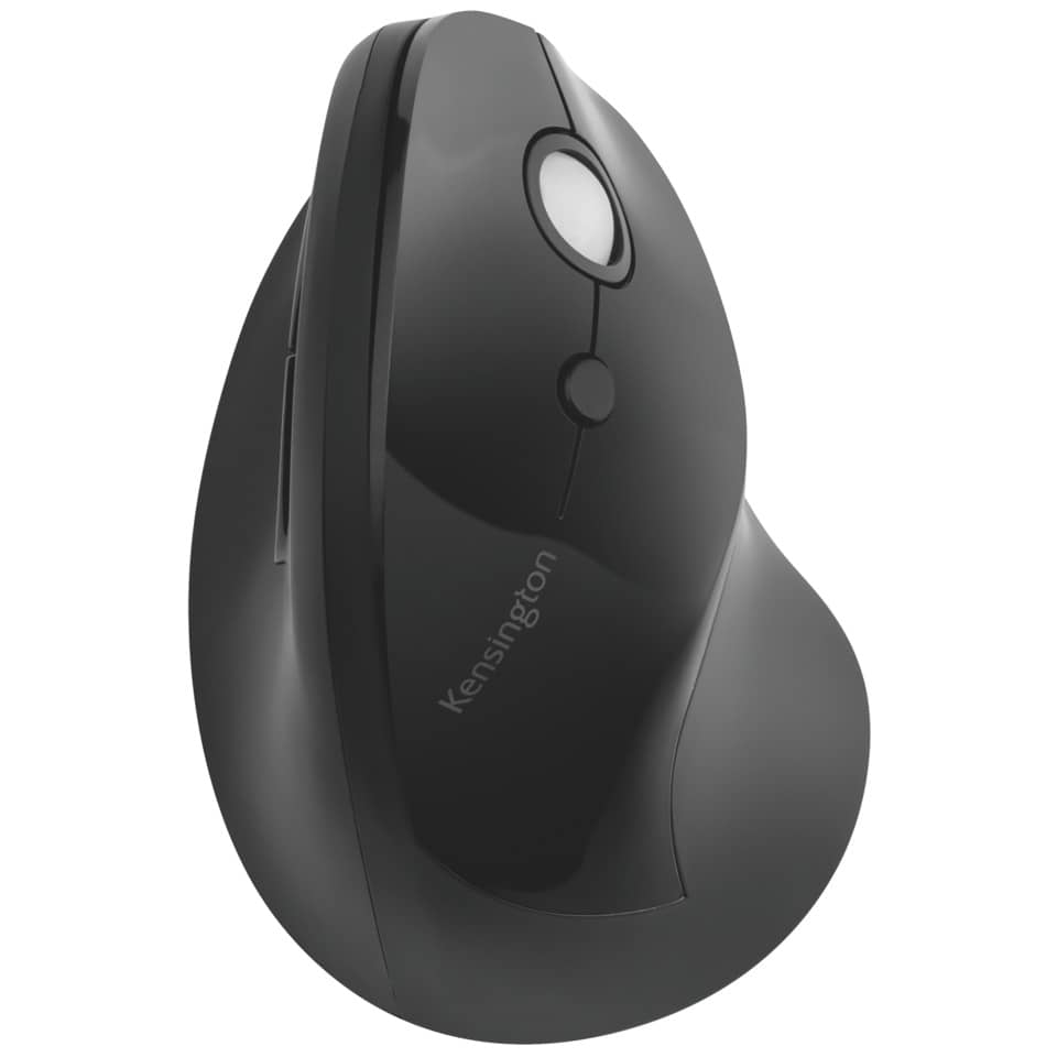 Maus Pro Fit Ergo - Rechtshänder, 5 Tasten, 1600dpi, kabellos, schwarz KENSINGTON K75501EU KENSINGTON K75501EU Pro Fit Ergo
