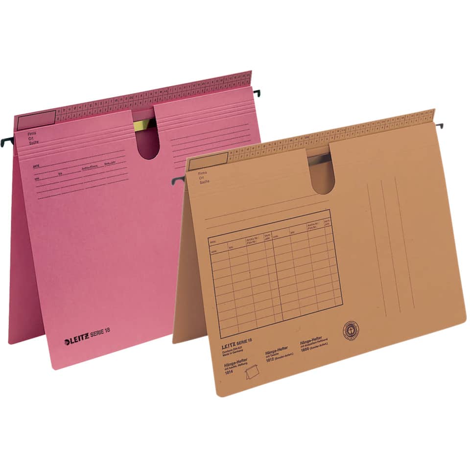 Hängehefter Serie 18, A4, 250g/m², kfm-/Amtsheftung, braun LEITZ 1834-00-00 LEITZ 18340000 Natron