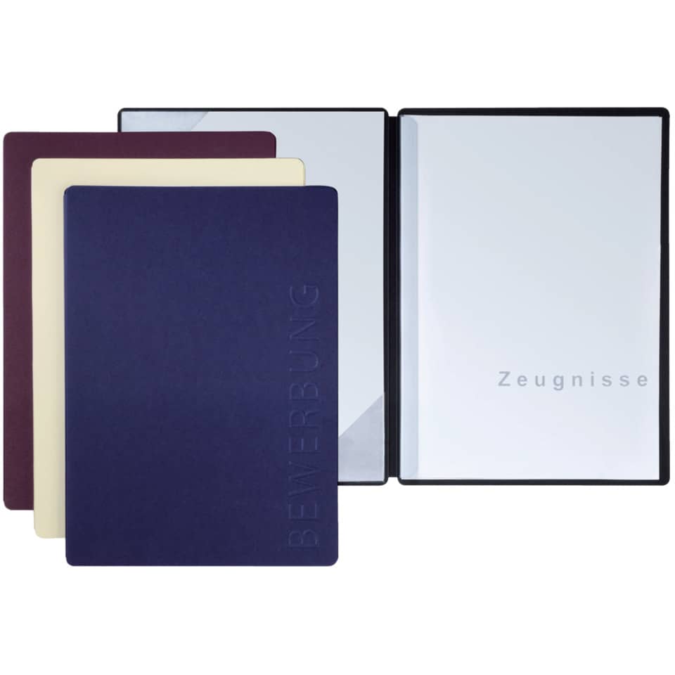Bewerbungsmappe Stream Premium, 2-teilig, blau PAGNA 44122-02 PAGNA 44122-02 2-teilig