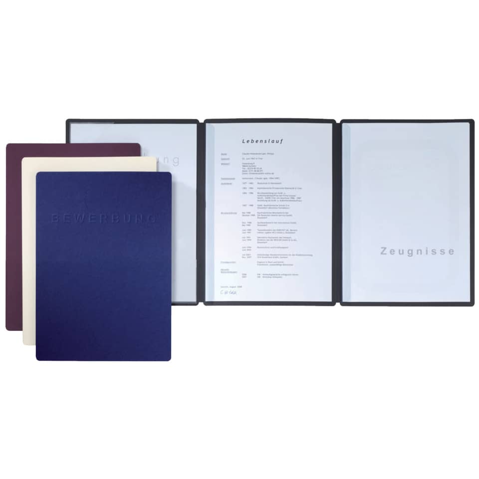 Bewerbungsmappe Shift Premium, 3-teilig, blau PAGNA 44134-02 PAGNA 44134-02 3-teilig