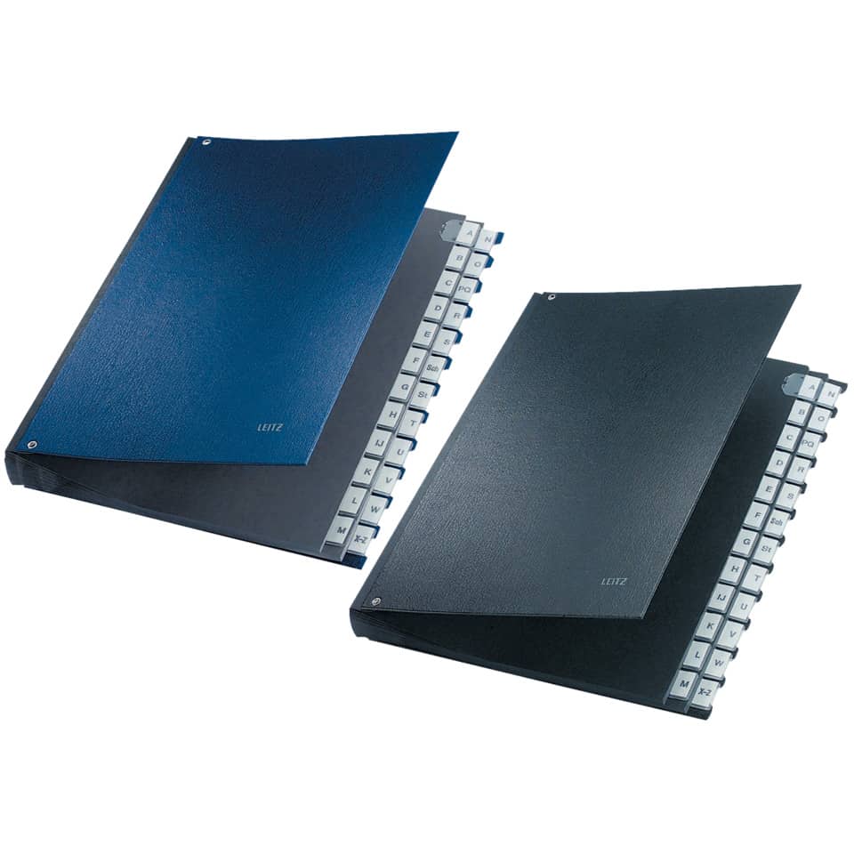 Pultordner A-Z, 24 Fächer, PP, schwarz LEITZ 5924-00-95 LEITZ 59240095 24 Fächer