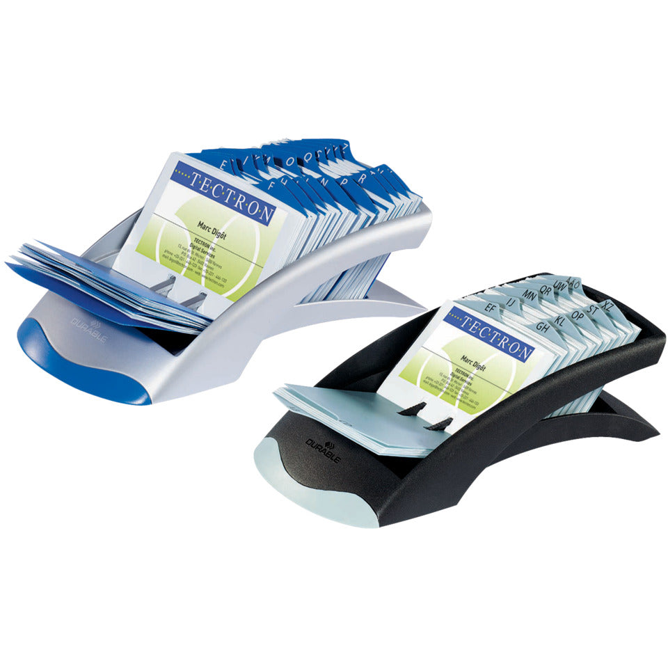 Visitenkartenständer Visifix® Desk für 200 Karten, silber DURABLE 2413 23 DURABLE 2413 23 VISIFIX DESK