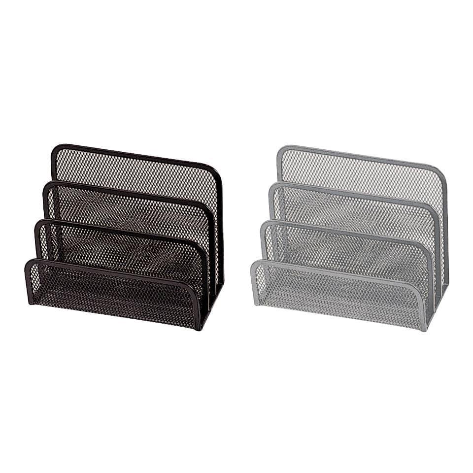 Briefständer, 3 Fächer, silber Q-CONNECT KF00852 Q-CONNECT KF00852 3-teilig