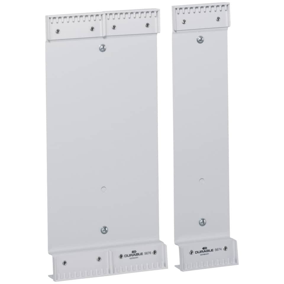 Wandhalterung für 10 Tafeln, 73x322mm, grau DURABLE 5674 10 DURABLE 5674 10  73x322 mm