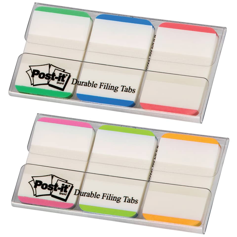 Haftstreifen Index Strong, 25,4x38mm, 3x22 Blatt, sortiert POST-IT 686L-GBREU POST-IT 686L-GBREU 3x22Streife