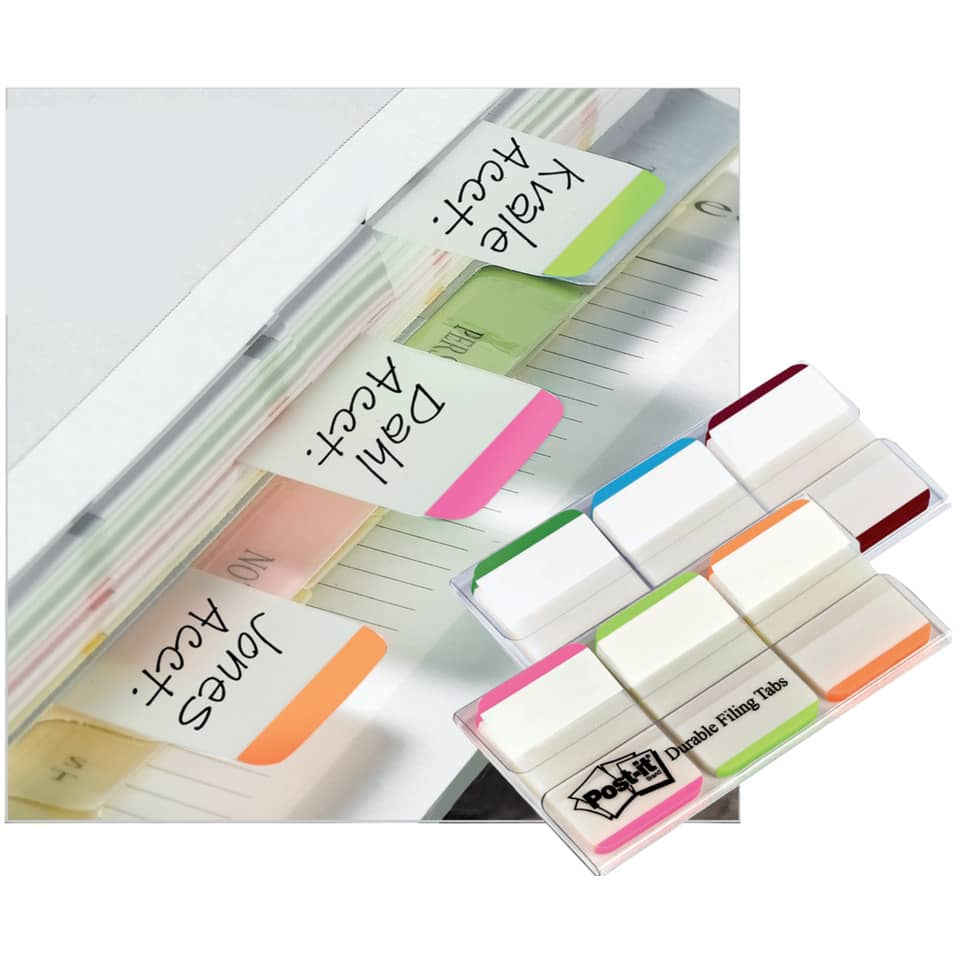 Haftstreifen Index Strong, 25,4x38mm, 3x22 Blatt, sortiert POST-IT 686L-GBREU POST-IT 686L-GBREU 3x22Streife