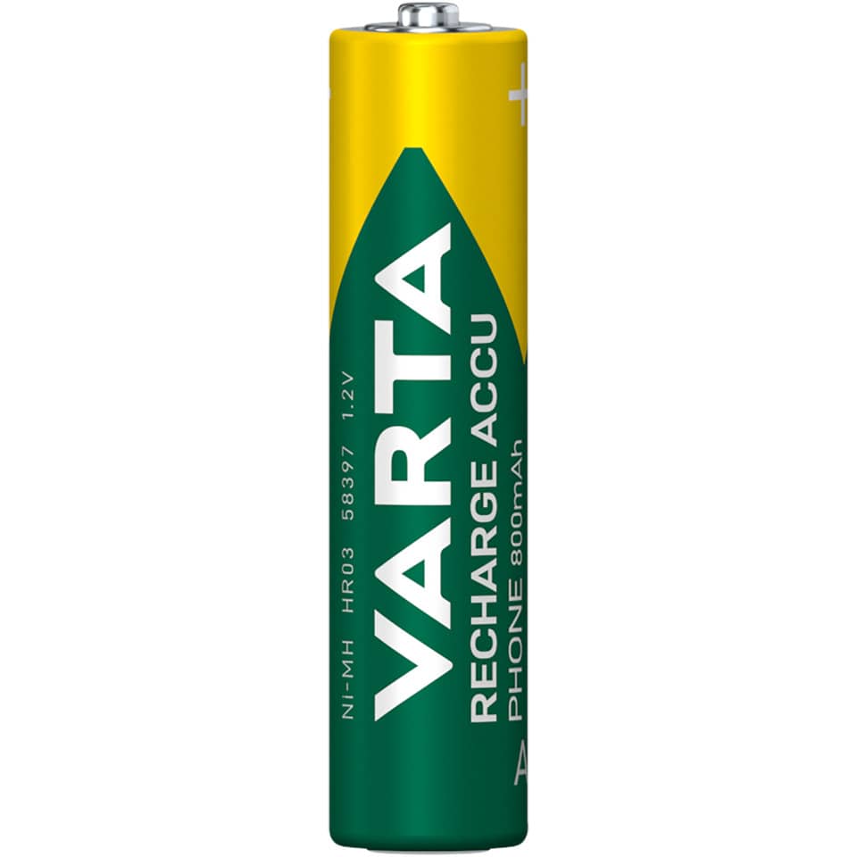 Batterie Akku Phone, HR03/AAA/Micro, NiMH 800mAh, 2 Stück VARTA 58398101402 VARTA 58398101402 Bk2St