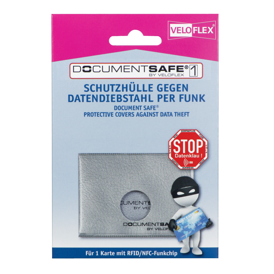 Kreditkartenetui Document Safe, silber VELOFLEX 3200 890 VELOFLEX 3200 890 im Display