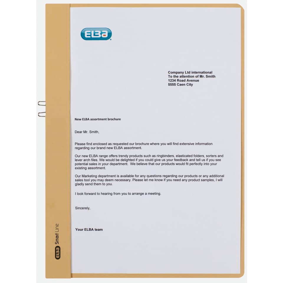 Klemmhandmappe A4 chamois   36450CH ELBA 400001022 ELBA 400001022 36450CH