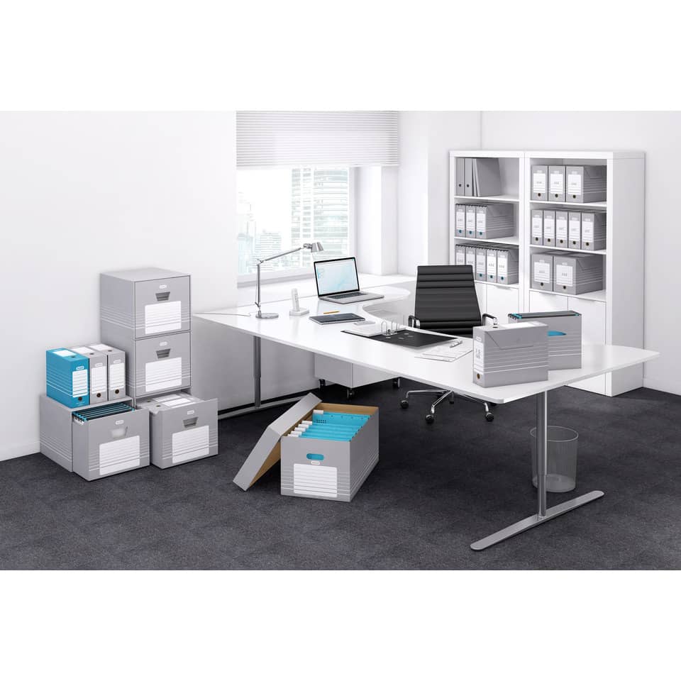 Transportbox Karton weißgrau   83427 ELBA 100333273 ELBA 100333273  83427