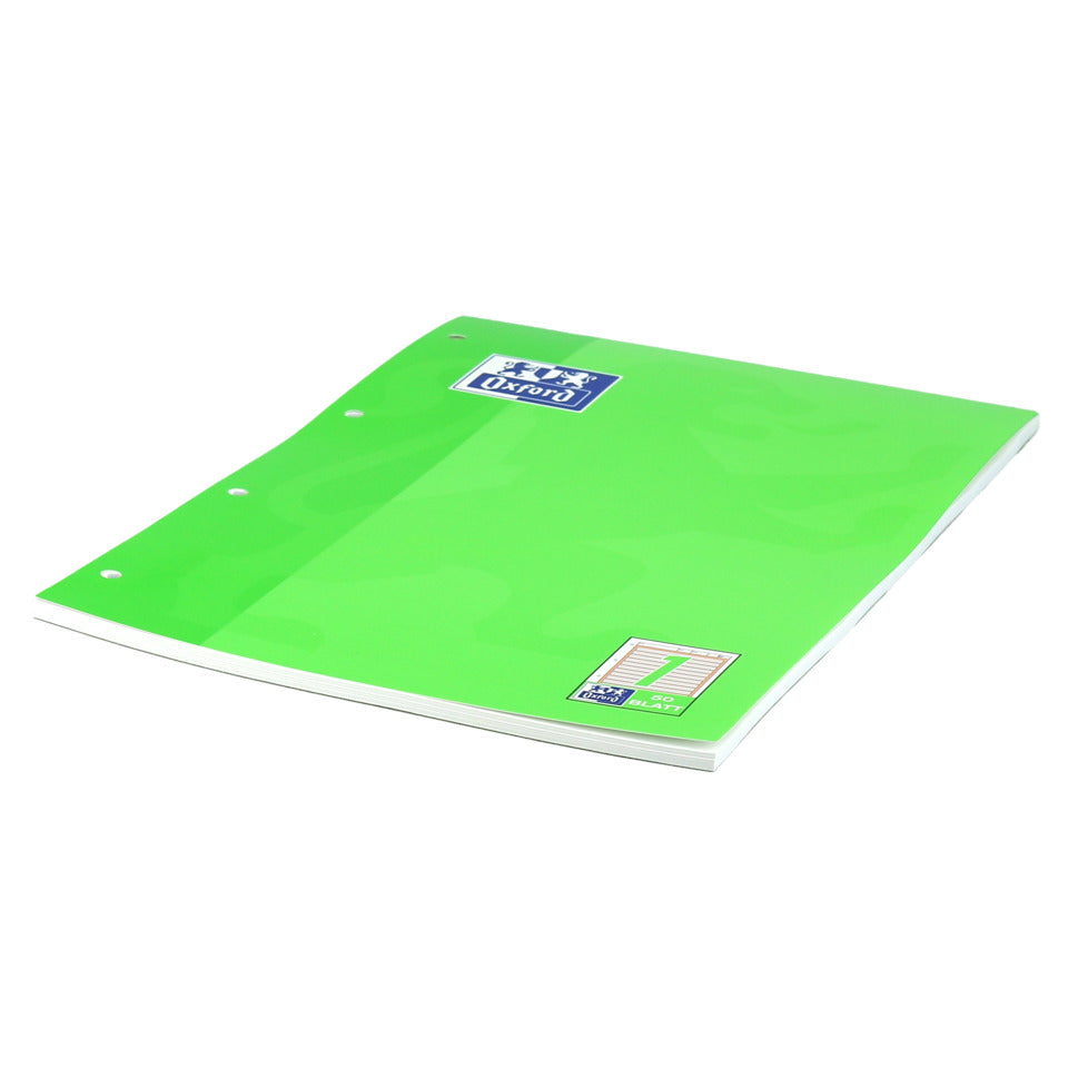 Arbeitsblock, A4, 90g/m², 50 Blatt, Lin.1, liniert OXFORD 100050340
