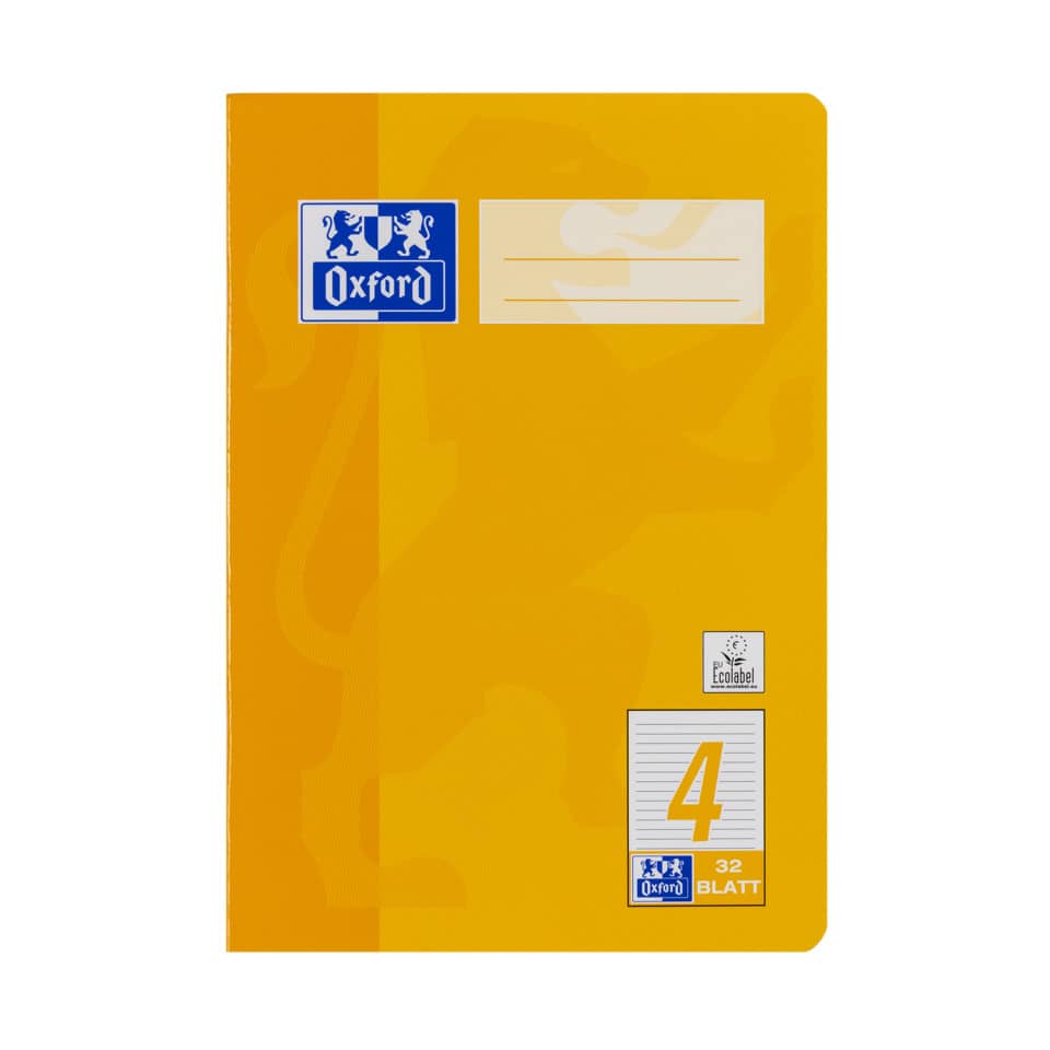 Heft, A5, 90g/m², 32 Blatt, Lin.4, liniert OXFORD 100050378