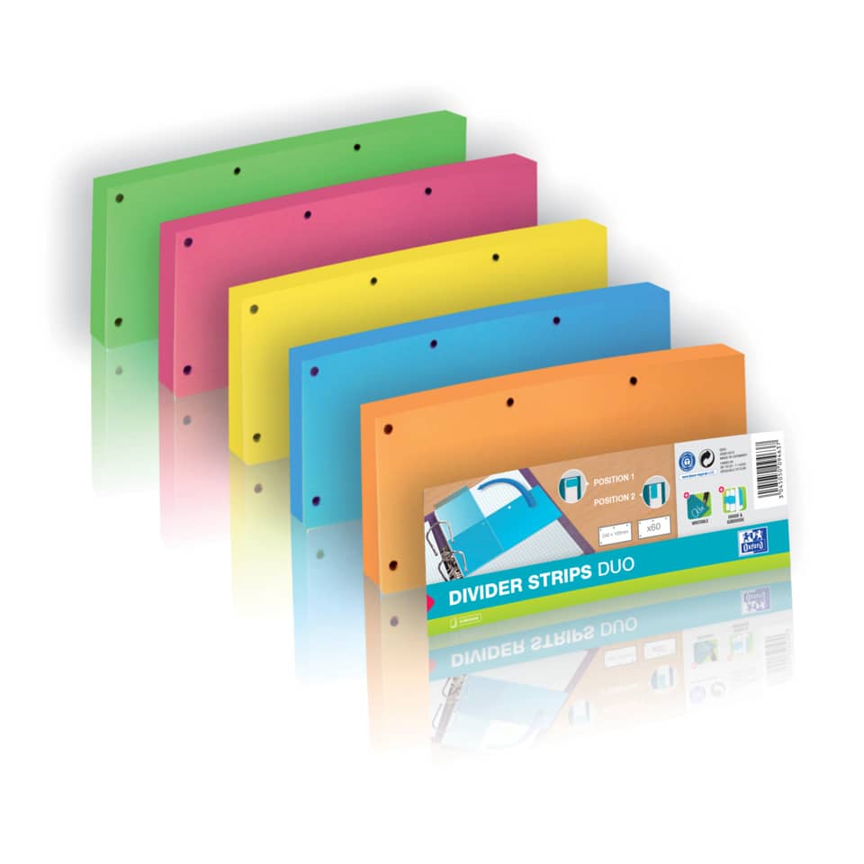 Trennblatt Duo, 160g/m², 60 Stück, orange OXFORD 400014013 OXFORD 400014013 160g