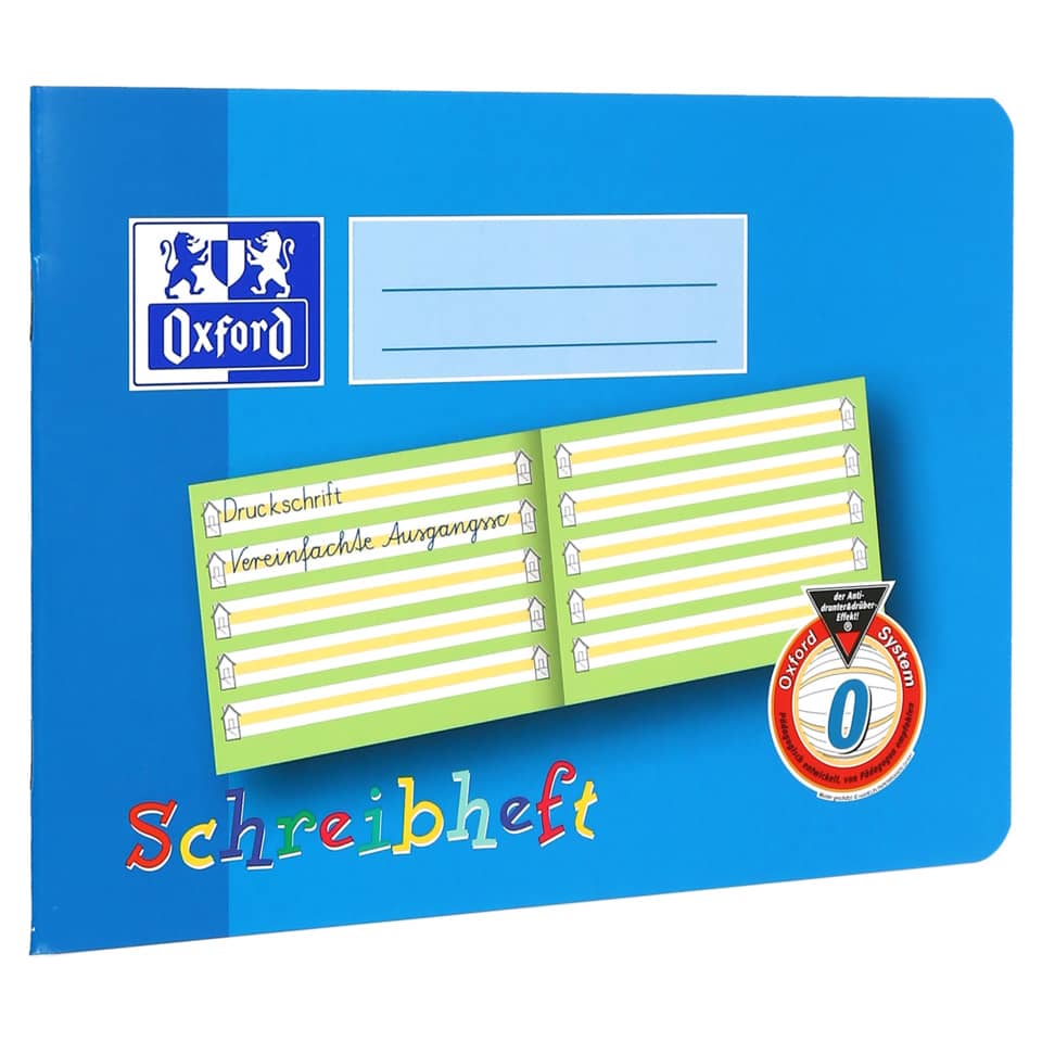 Schreibheft, A5 quer, 16 Blatt, Lin.0 OXFORD 100050105 OXFORD 100050105 m.farb.MR