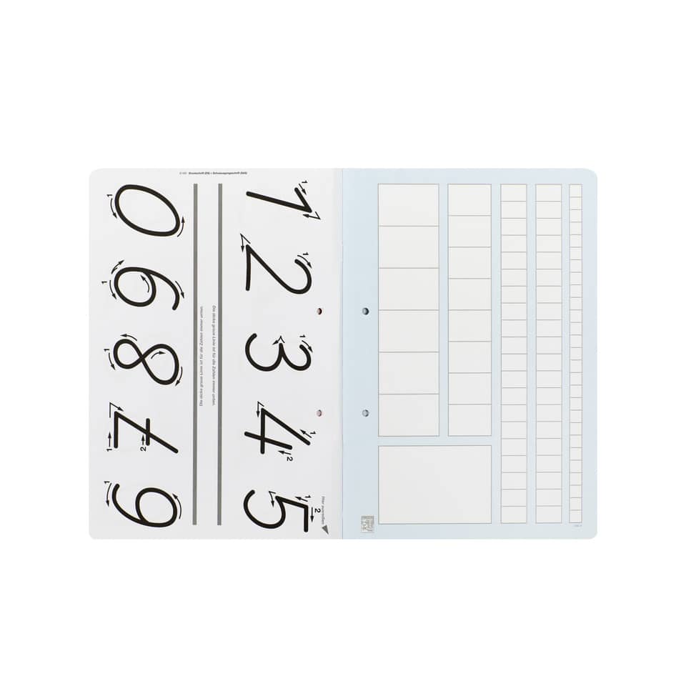 Zahlenlernheft, A4 quer, 16 Blatt, Lin.ZL OXFORD 100050304 OXFORD 100050304 Spurzahlen