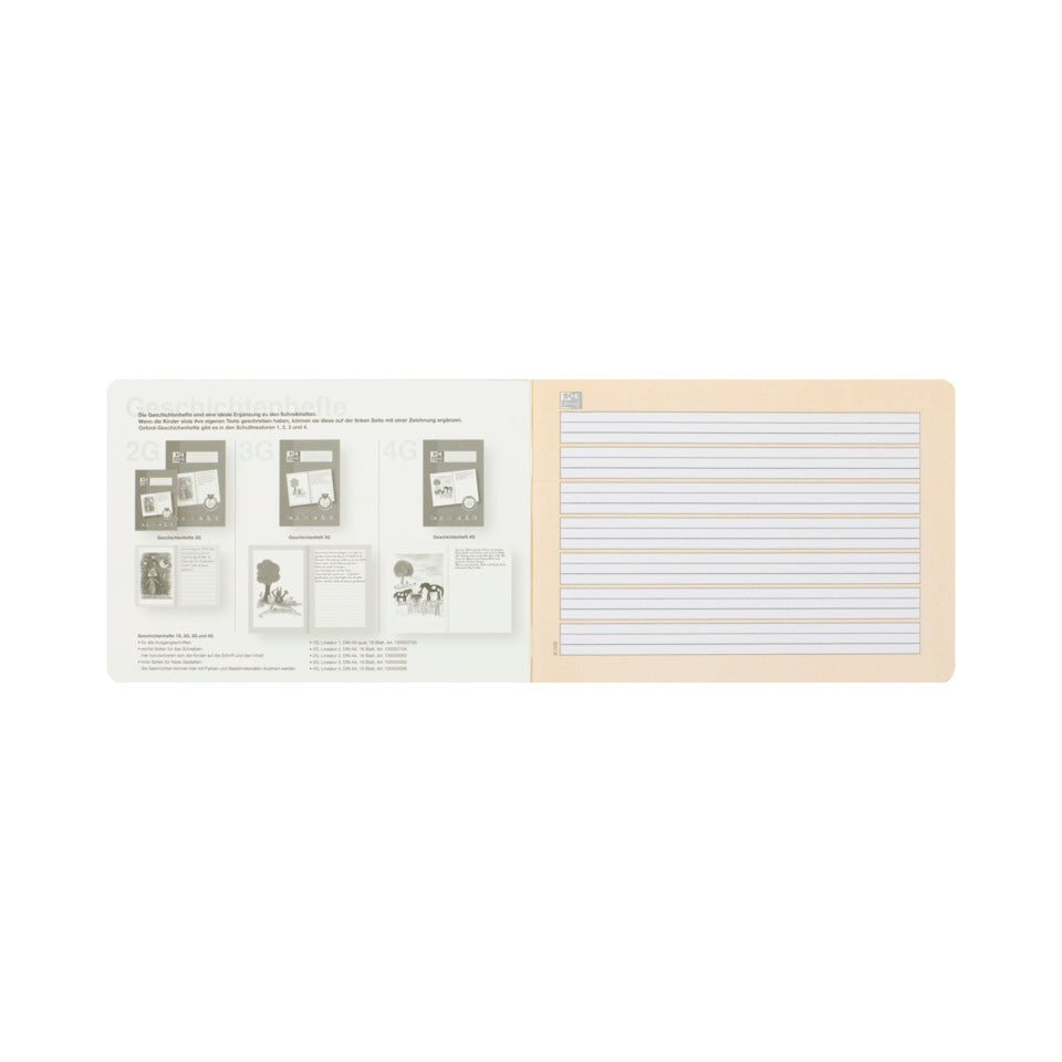Geschichtenheft, A5 quer, 16 Blatt, Lin.1G OXFORD 100050103 OXFORD 100050103 Unl. Umr.