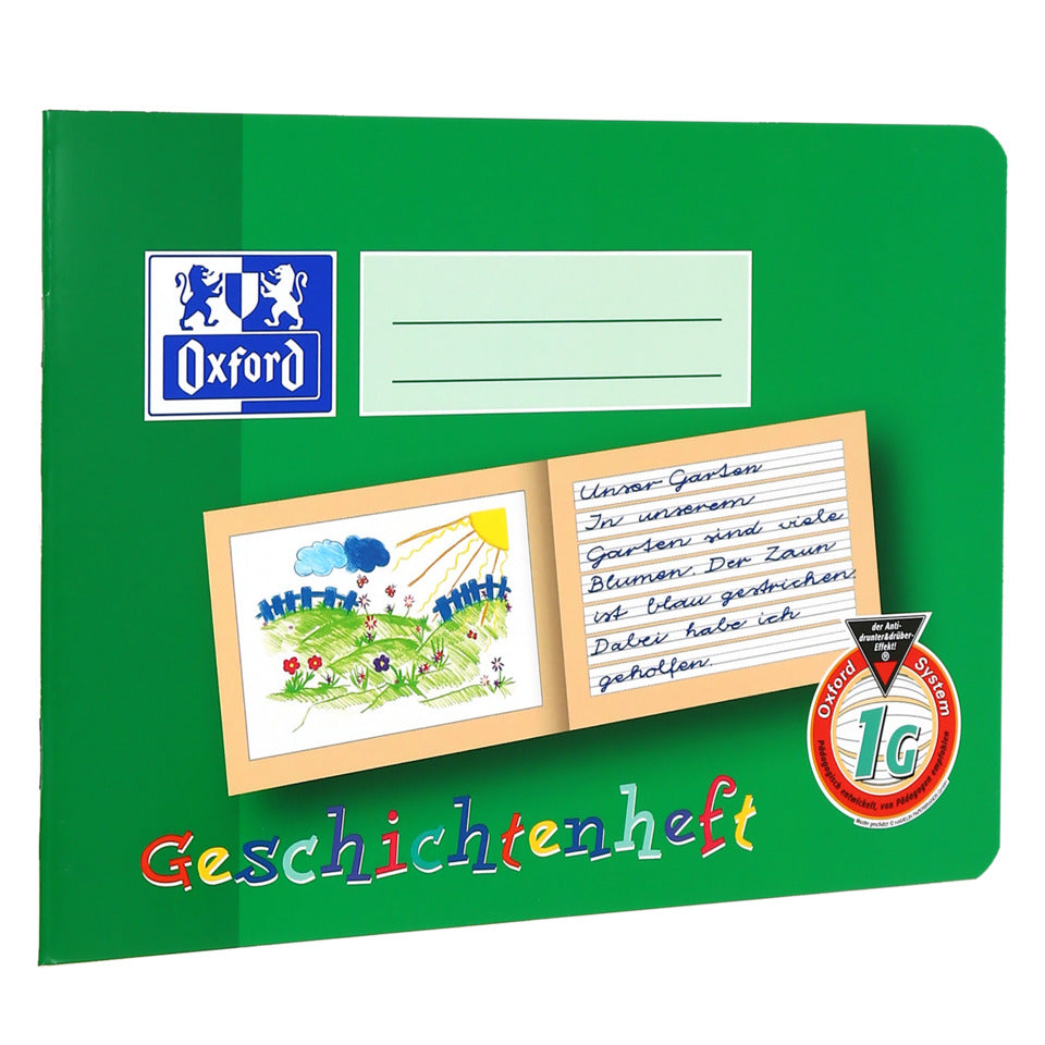 Geschichtenheft, A5 quer, 16 Blatt, Lin.1G OXFORD 100050103 OXFORD 100050103 Unl. Umr.