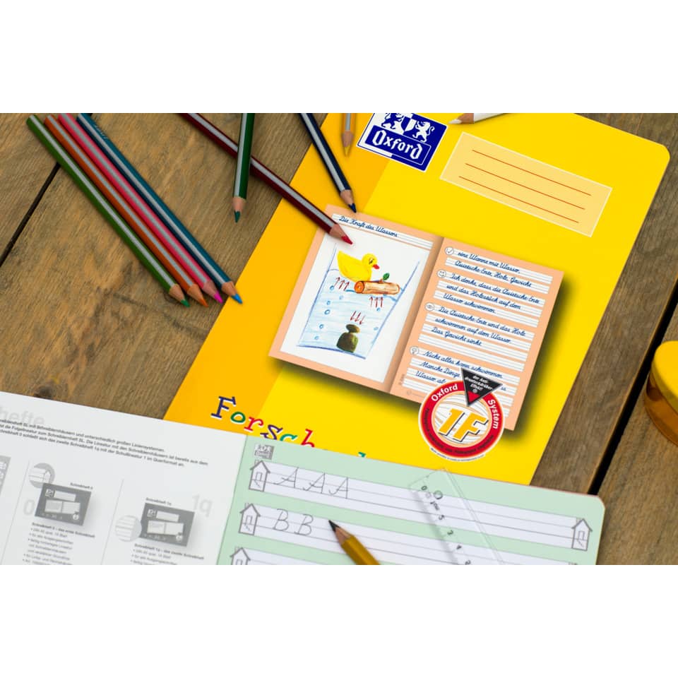 Zahlenlernheft, A4 quer, 16 Blatt, Lin.ZL OXFORD 100050304 OXFORD 100050304 Spurzahlen