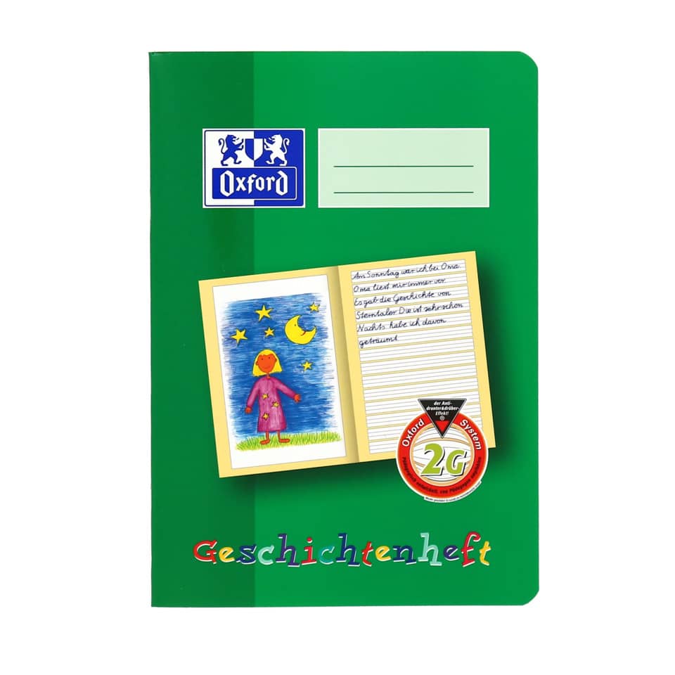 Geschichtenheft, A5 hoch, 16 Blatt, Lin.2G OXFORD 100050104 OXFORD 100050104  Unl/Umr. P
