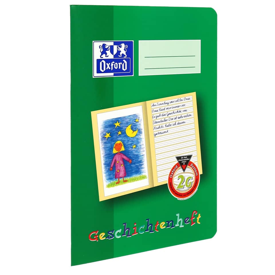 Geschichtenheft, A5 hoch, 16 Blatt, Lin.2G OXFORD 100050104 OXFORD 100050104  Unl/Umr. P