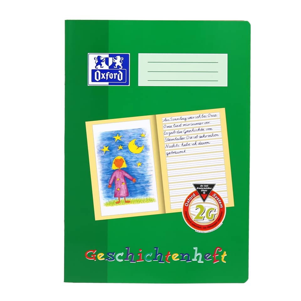 Geschichtenheft, A4, 16 Blatt, Lin.2G, liniert OXFORD 100050092