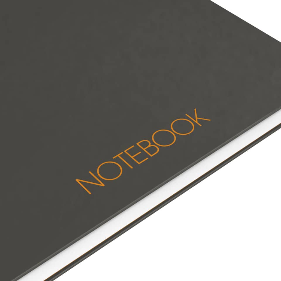 Collegeblock Notebook, A4+, 80 Blatt, kariert, grau OXFORD 100103664 OXFORD 100103664  80Bl 80g