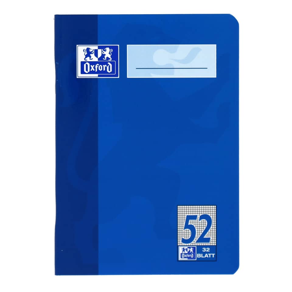 Oktavheft, A6, 90g/m², 32 Blatt, Lin.52, kariert, sortiert OXFORD 100050397 OXFORD 100050397 Lineatur 52