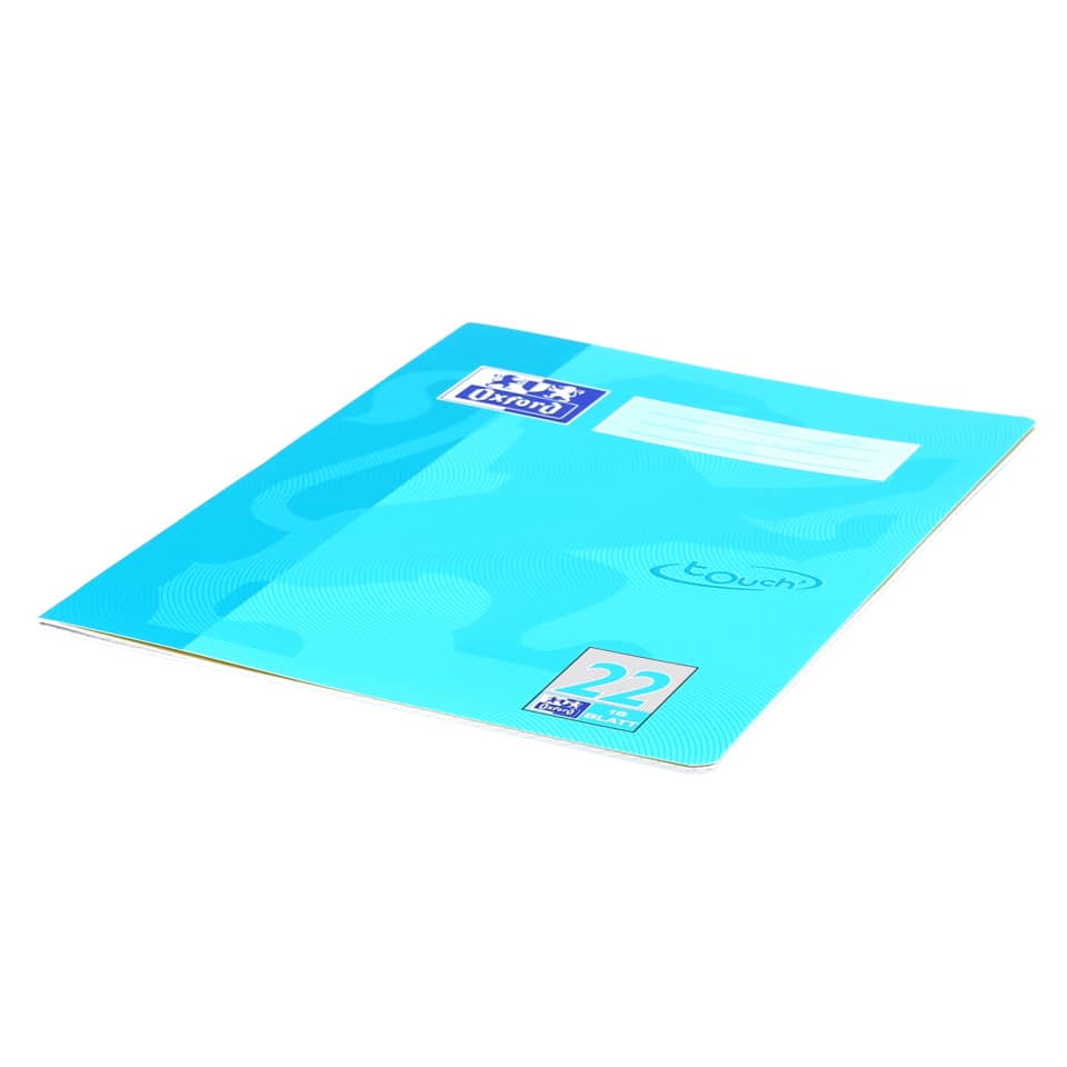 Heft Touch, A4, 90g/m², 16 Blatt, kariert, hellblau OXFORD 400104368