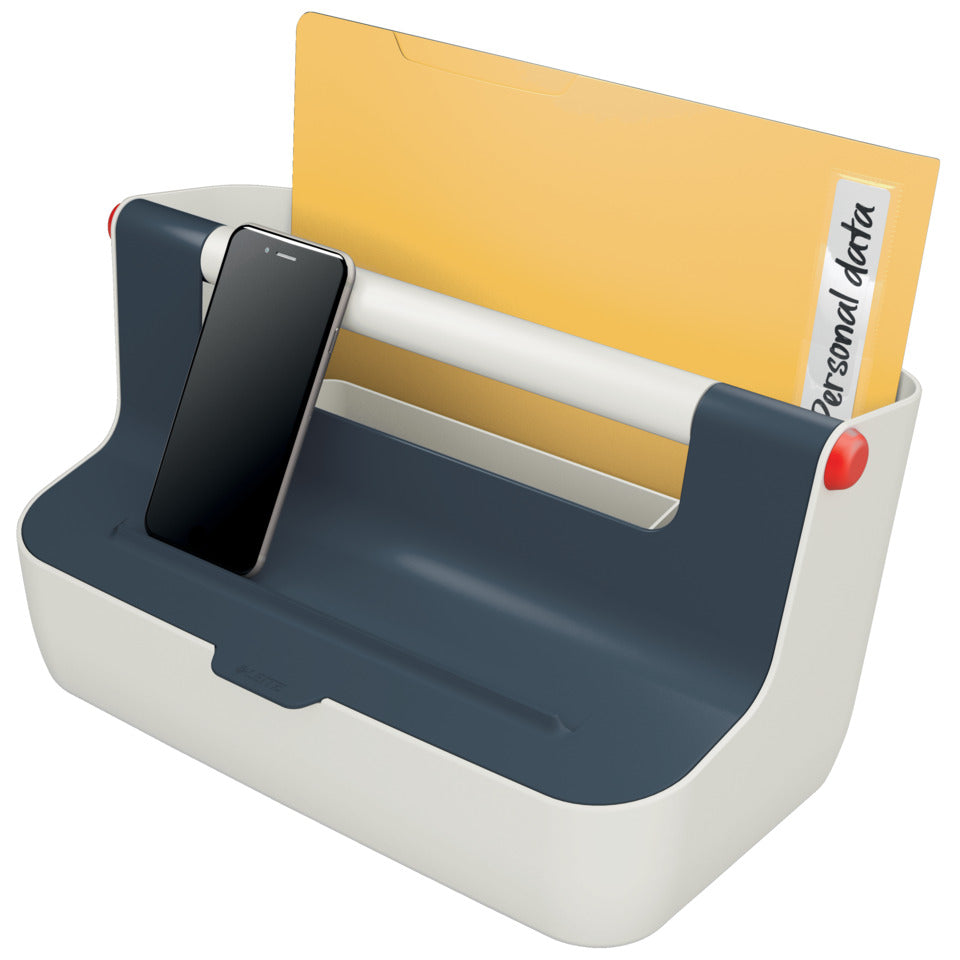 Ablagebox Cosy Mobile, A4, hellgrau/grau LEITZ 6125-00-89 LEITZ 6125-00-89 367mm 196mm
