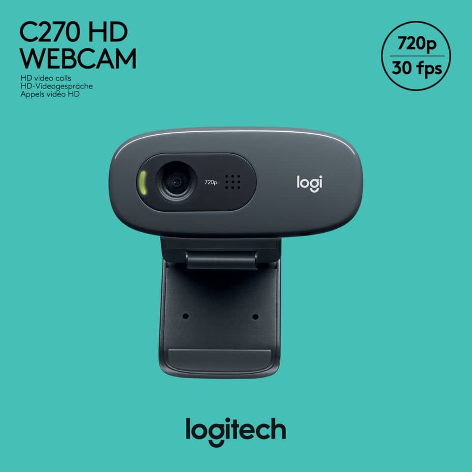 Webcamera C270 HD, 720p, schwarz LOGITECH 960-001063