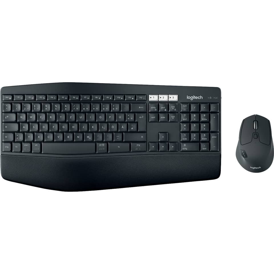 Tastatur + Maus MK850, Deutsch, Wireless, schwarz LOGITECH 920-008221