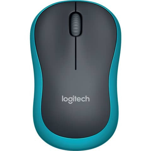 Maus M185 Wireless Optisch schwarz/blau
