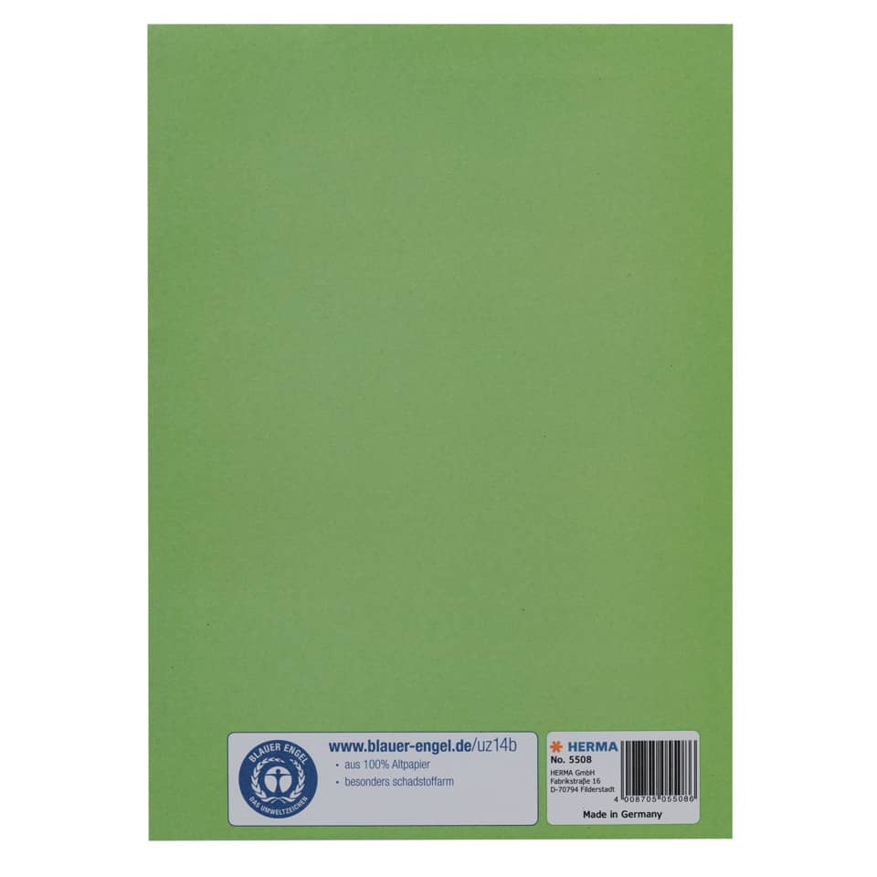 Heftschoner, A5, Papier, grasgrün HERMA 5508 HERMA 5508 Papier