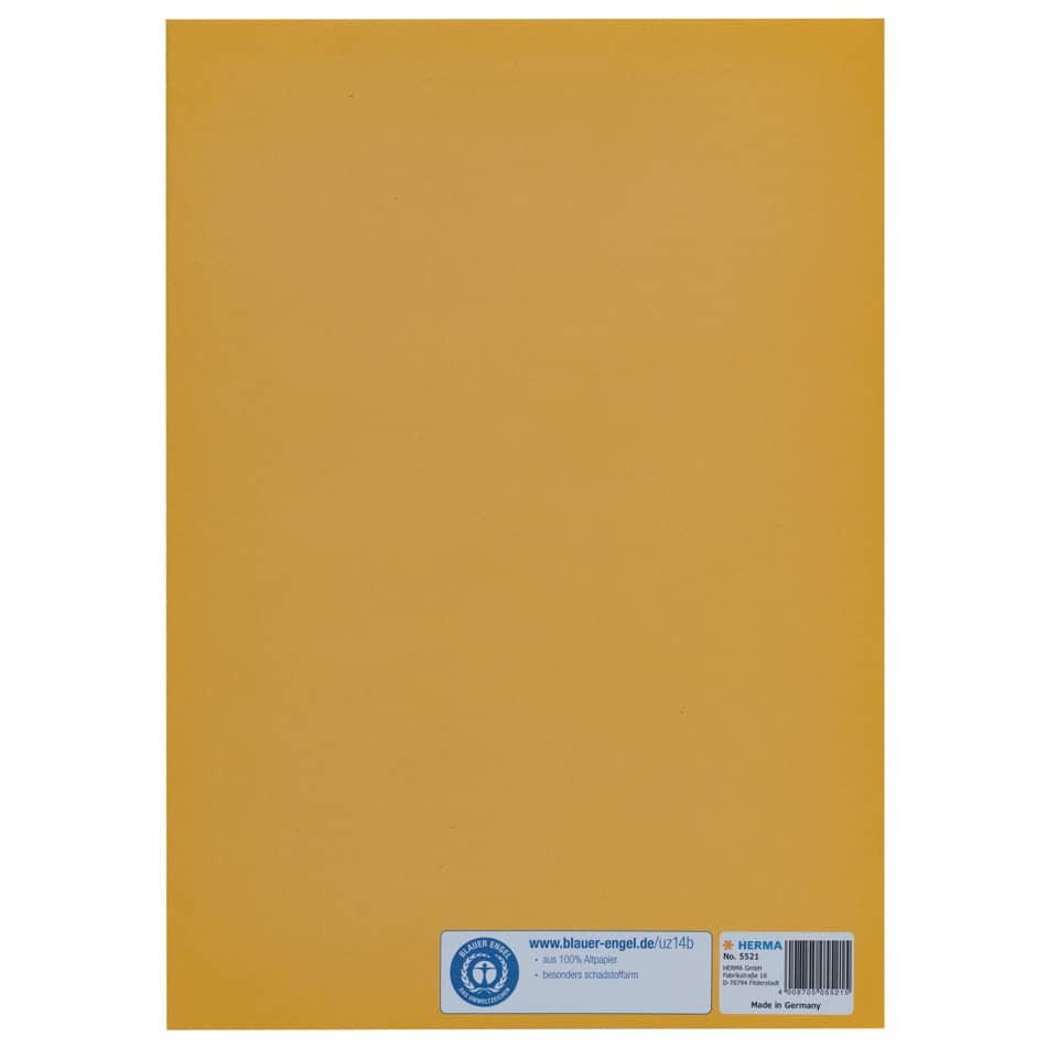 Heftschoner, A4, Papier, gelb HERMA 5521 HERMA 5521 Papier