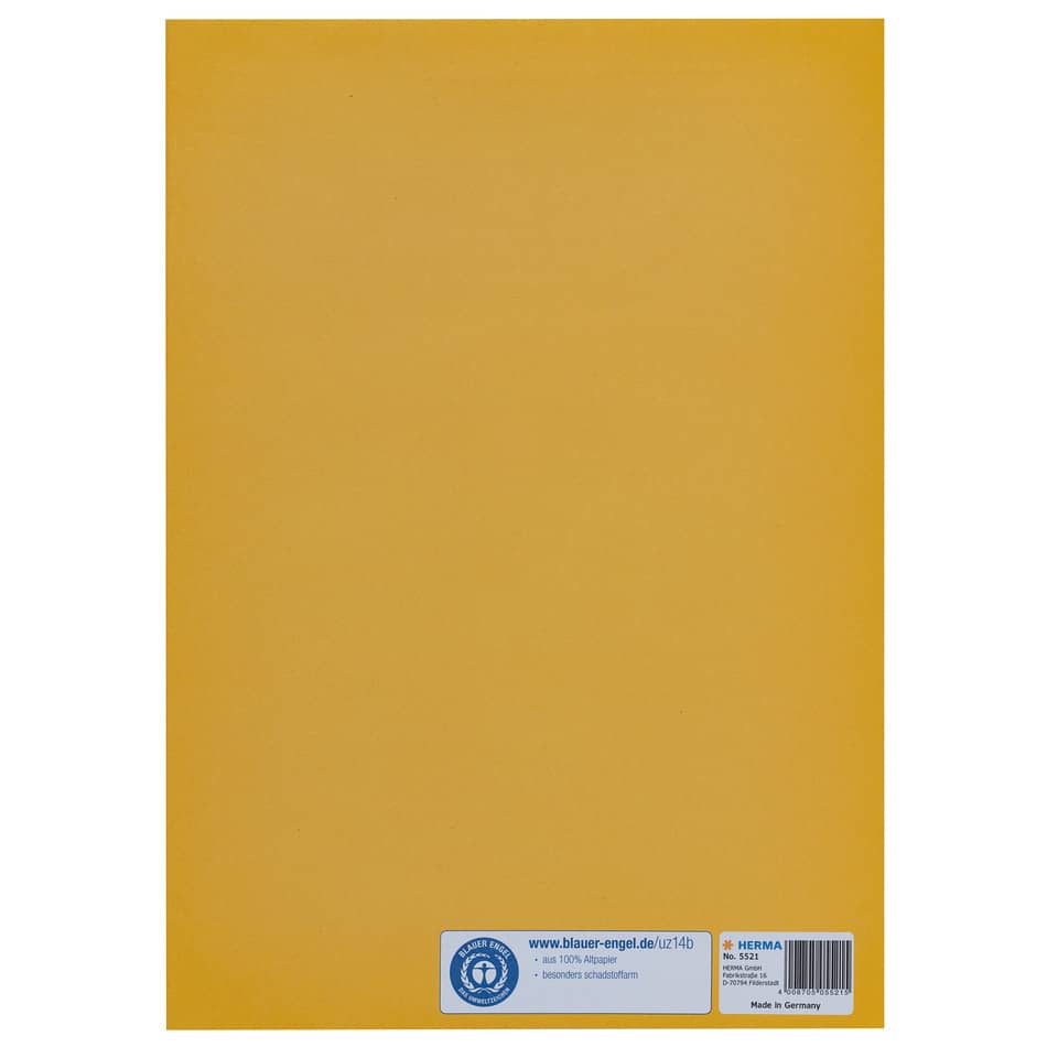 Heftschoner, A4, Papier, gelb HERMA 5521 HERMA 5521 Papier
