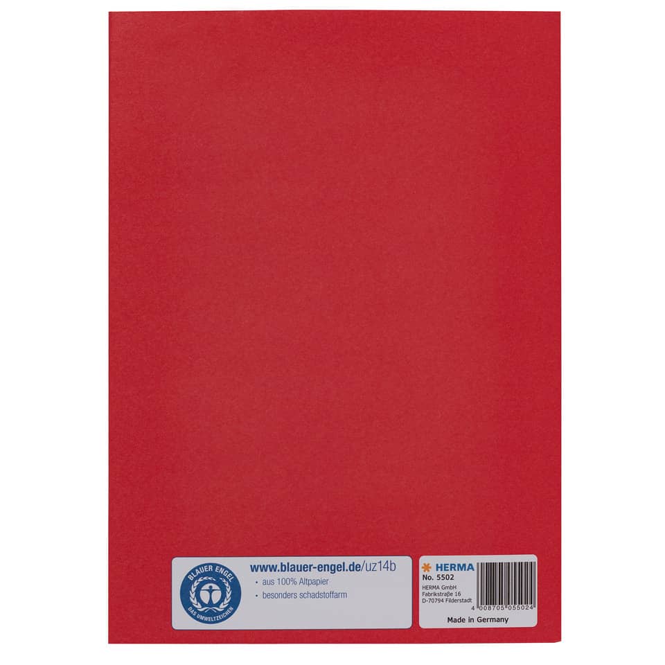 Heftschoner, A5, Papier, dunkelrot HERMA 5502 HERMA 5502 Papier