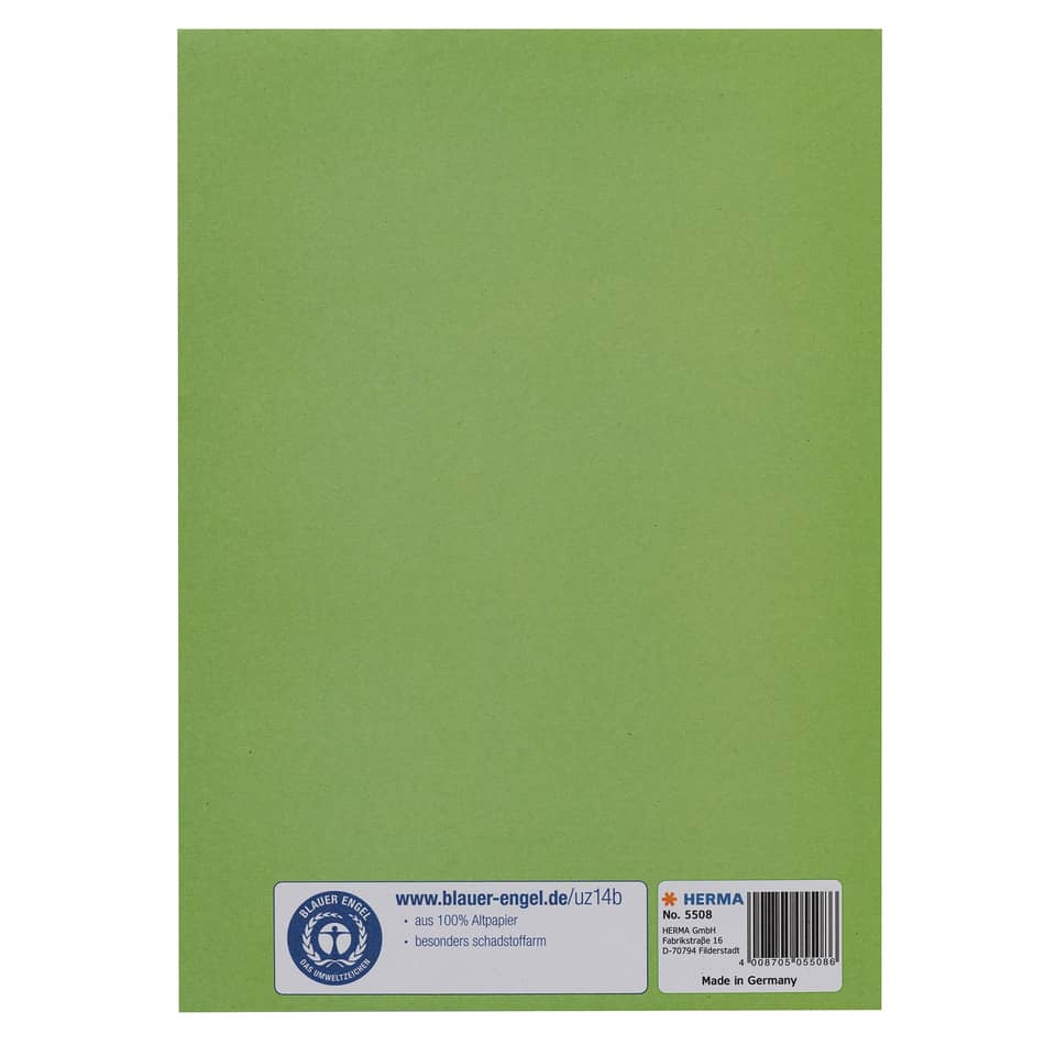 Heftschoner, A5, Papier, grasgrün HERMA 5508 HERMA 5508 Papier
